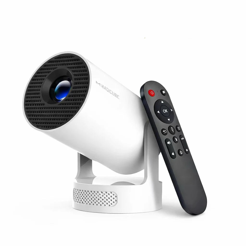 Salange P300 Mini Portable Projector - 4K 8K Video Decoding, 720P HD, Android 11, Wi-Fi, BT 5.1